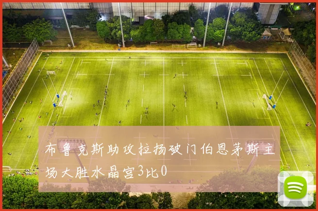 布鲁克斯助攻拉扬破门伯恩茅斯主场大胜水晶宫3比0
